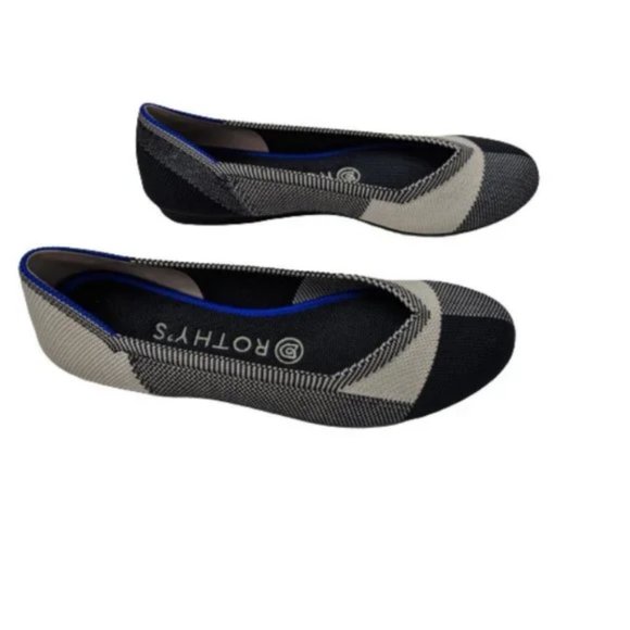 Rothy's The Flat Captoe Black 6.5 - Picture 3 of 11